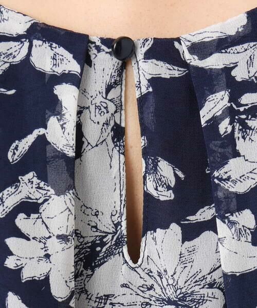 MK MICHEL KLEIN / エムケーミッシェルクラン シャツ・ブラウス | 花柄シフォンブラウス/洗える | 詳細25