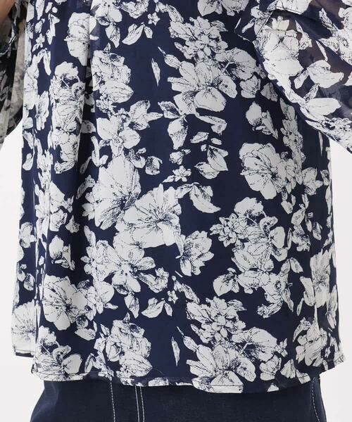 MK MICHEL KLEIN / エムケーミッシェルクラン シャツ・ブラウス | 花柄シフォンブラウス/洗える | 詳細27