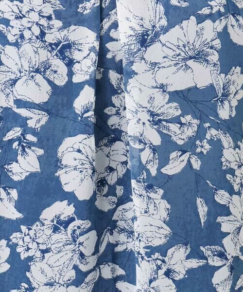 MK MICHEL KLEIN / エムケーミッシェルクラン シャツ・ブラウス | 花柄シフォンブラウス/洗える | 詳細30