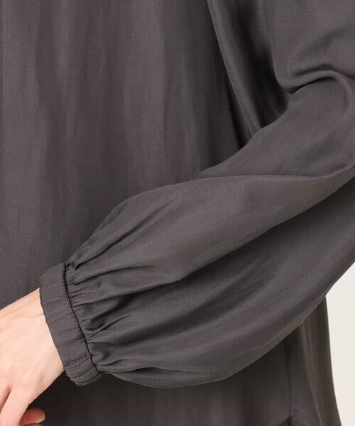 MK MICHEL KLEIN / エムケーミッシェルクラン シャツ・ブラウス | サテンフリルネックブラウス/接触冷感/UVカット/洗える | 詳細19