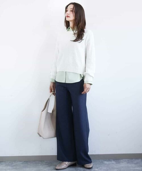 MK MICHEL KLEIN / エムケーミッシェルクラン シャツ・ブラウス | コットン混ベーシックシャツ（無地）/接触冷感/防シワ/洗える | 詳細21