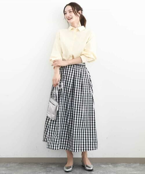 MK MICHEL KLEIN / エムケーミッシェルクラン シャツ・ブラウス | コットン混ベーシックシャツ（無地）/接触冷感/防シワ/洗える | 詳細30