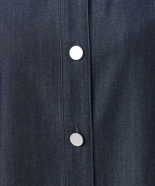 MK MICHEL KLEIN / エムケーミッシェルクラン シャツ・ブラウス | [SANAGARAシリーズ]デニムライク クロップド丈シャツブラウス/接触冷感/UVカット/洗える | 詳細29