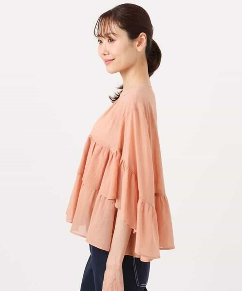 MK MICHEL KLEIN / エムケーミッシェルクラン シャツ・ブラウス | コットンシフォンティアードデザインブラウス/洗える | 詳細22