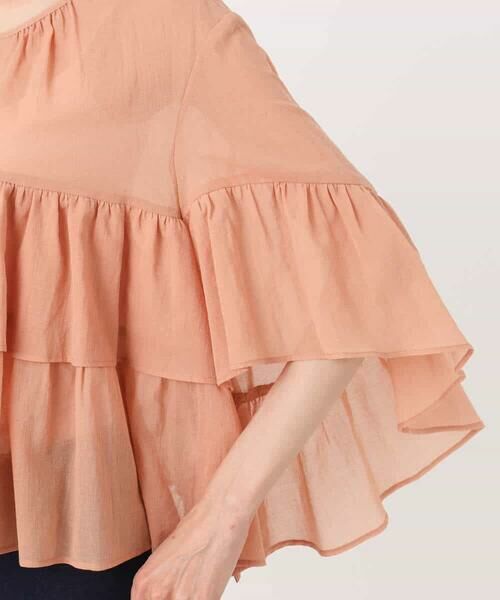 MK MICHEL KLEIN / エムケーミッシェルクラン シャツ・ブラウス | コットンシフォンティアードデザインブラウス/洗える | 詳細25