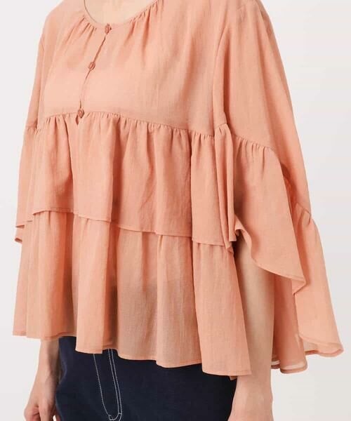 MK MICHEL KLEIN / エムケーミッシェルクラン シャツ・ブラウス | コットンシフォンティアードデザインブラウス/洗える | 詳細26