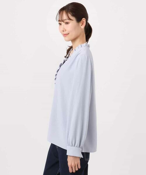 MK MICHEL KLEIN / エムケーミッシェルクラン シャツ・ブラウス | Vネックミニフリルブラウス/洗える | 詳細21