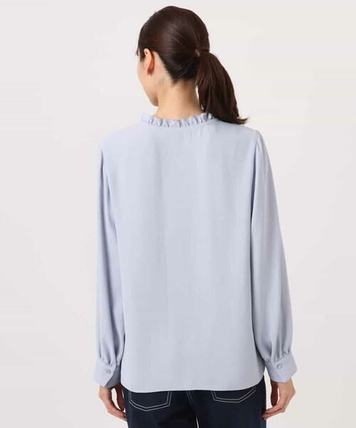 MK MICHEL KLEIN / エムケーミッシェルクラン シャツ・ブラウス | Vネックミニフリルブラウス/洗える | 詳細22