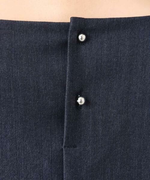 MK MICHEL KLEIN / エムケーミッシェルクラン シャツ・ブラウス | [SANAGARAシリーズ]デニムライク キャンディースリーブブラウス/接触冷感/UVカット/洗える | 詳細24