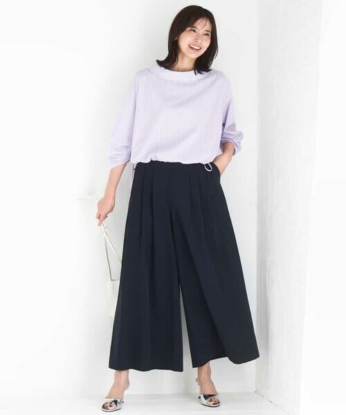 MK MICHEL KLEIN / エムケーミッシェルクラン シャツ・ブラウス | ロールネック ギャザースリーブブラウス/接触冷感/洗える | 詳細29