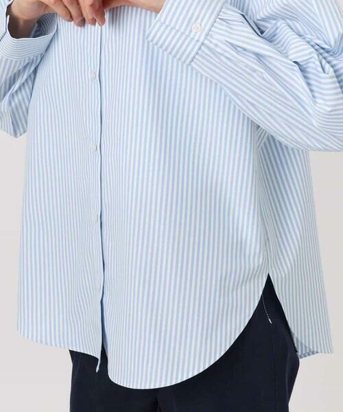 MK MICHEL KLEIN / エムケーミッシェルクラン シャツ・ブラウス | コットン混ベーシックシャツ（ストライプ）/接触冷感/防シワ/洗える | 詳細19