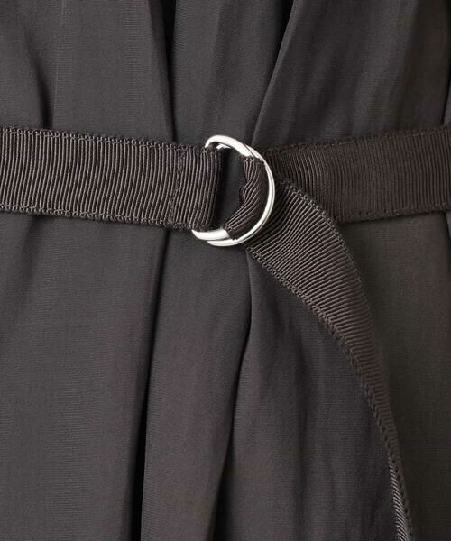 MK MICHEL KLEIN / エムケーミッシェルクラン ロング・マキシ丈ワンピース | サテンギャザーワンピース/洗える | 詳細17