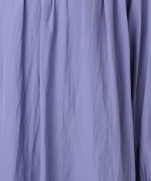 MK MICHEL KLEIN / エムケーミッシェルクラン ロング・マキシ丈ワンピース | サテンギャザーワンピース/洗える | 詳細29