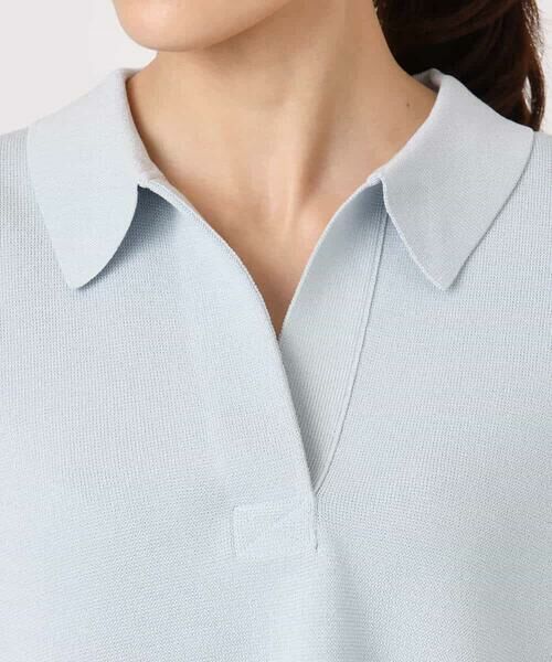 MK MICHEL KLEIN / エムケーミッシェルクラン ニット・セーター | 衿付きラガーニット/洗える | 詳細12