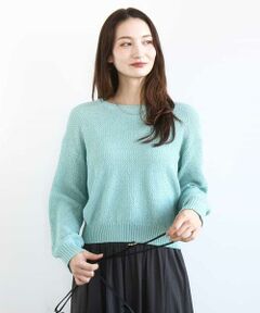 MK MICHEL KLEIN / エムケーミッシェルクラン ニット・セーター | 鹿の子編みニット/洗える