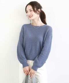 MK MICHEL KLEIN / エムケーミッシェルクラン ニット・セーター | 鹿の子編みニット/洗える