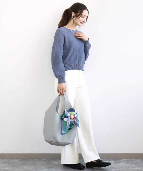 MK MICHEL KLEIN / エムケーミッシェルクラン ニット・セーター | 鹿の子編みニット/洗える | 詳細14