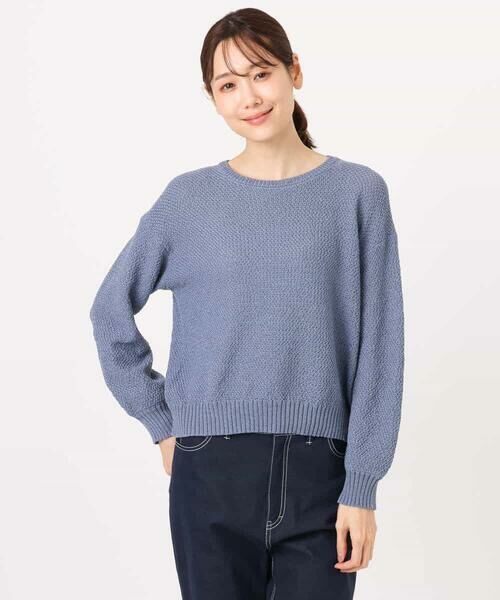 MK MICHEL KLEIN / エムケーミッシェルクラン ニット・セーター | 鹿の子編みニット/洗える | 詳細15