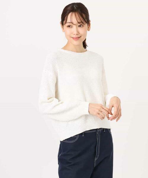 MK MICHEL KLEIN / エムケーミッシェルクラン ニット・セーター | 鹿の子編みニット/洗える | 詳細24