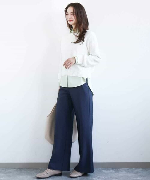 MK MICHEL KLEIN / エムケーミッシェルクラン ニット・セーター | 鹿の子編みニット/洗える | 詳細3