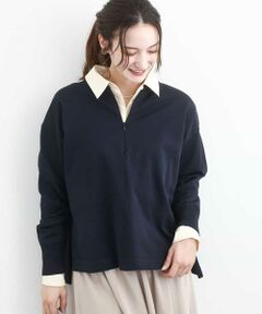 MK MICHEL KLEIN / エムケーミッシェルクラン ニット・セーター | フロントファスナーデザインニット/洗える