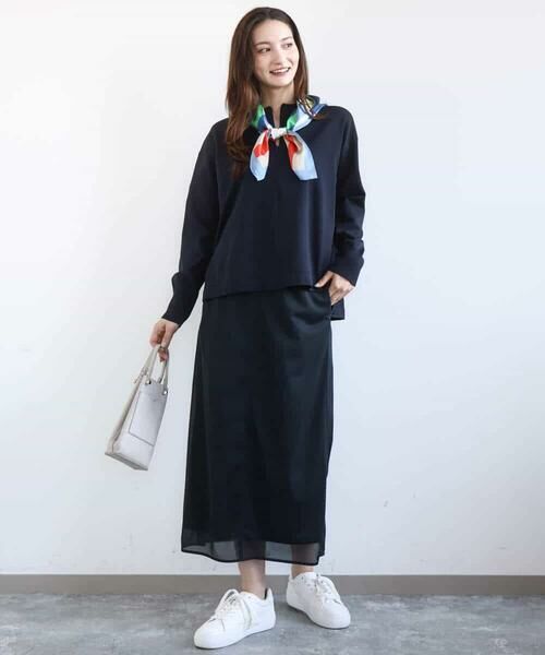 MK MICHEL KLEIN / エムケーミッシェルクラン ニット・セーター | フロントファスナーデザインニット/洗える | 詳細2