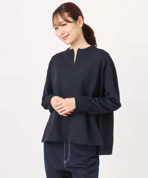 MK MICHEL KLEIN / エムケーミッシェルクラン ニット・セーター | フロントファスナーデザインニット/洗える | 詳細23