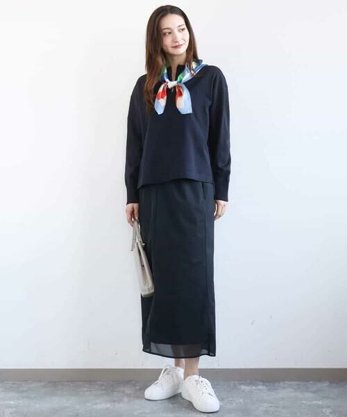 MK MICHEL KLEIN / エムケーミッシェルクラン ニット・セーター | フロントファスナーデザインニット/洗える | 詳細4