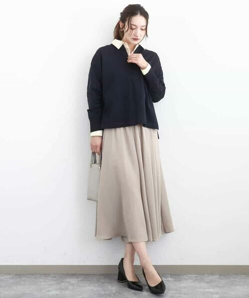 MK MICHEL KLEIN / エムケーミッシェルクラン ニット・セーター | フロントファスナーデザインニット/洗える | 詳細6