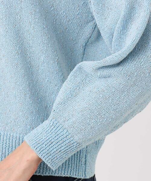 MK MICHEL KLEIN / エムケーミッシェルクラン ニット・セーター | ラメ入りノットヤーンVネックニット/洗える | 詳細21