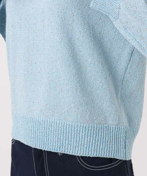 MK MICHEL KLEIN / エムケーミッシェルクラン ニット・セーター | ラメ入りノットヤーンVネックニット/洗える | 詳細22