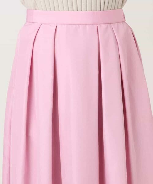 MK MICHEL KLEIN / エムケーミッシェルクラン ロング・マキシ丈スカート | タックフレアスカート（無地）/洗える | 詳細16