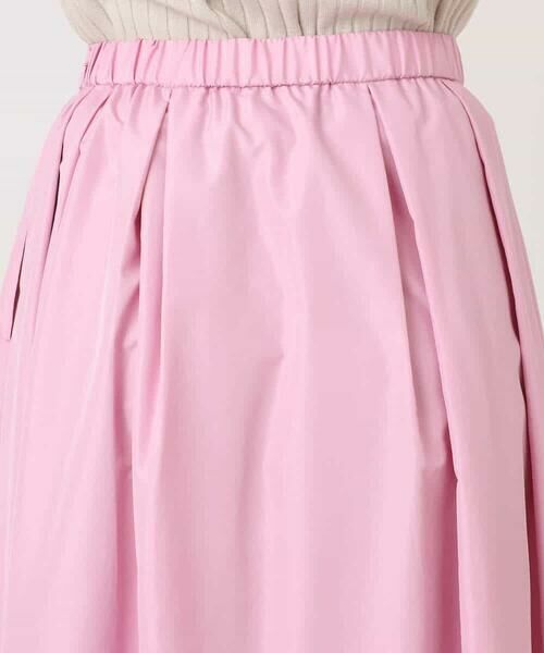 MK MICHEL KLEIN / エムケーミッシェルクラン ロング・マキシ丈スカート | タックフレアスカート（無地）/洗える | 詳細17