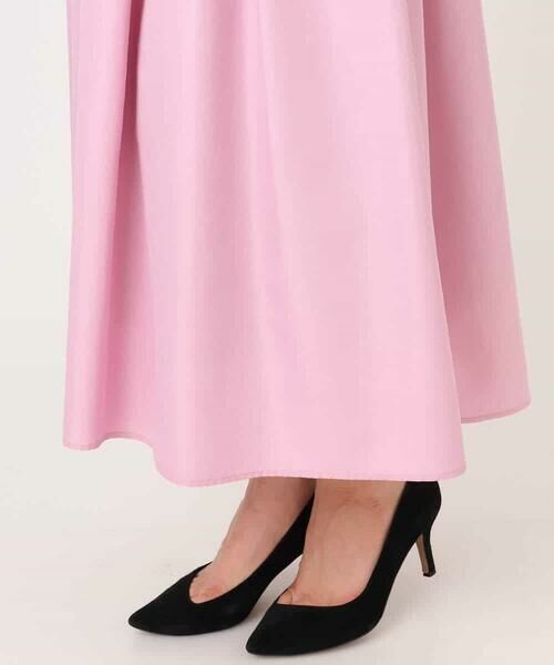 MK MICHEL KLEIN / エムケーミッシェルクラン ロング・マキシ丈スカート | タックフレアスカート（無地）/洗える | 詳細19