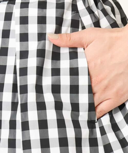 MK MICHEL KLEIN / エムケーミッシェルクラン ロング・マキシ丈スカート | タックフレアスカート（ギンガムチェック）/洗える | 詳細14