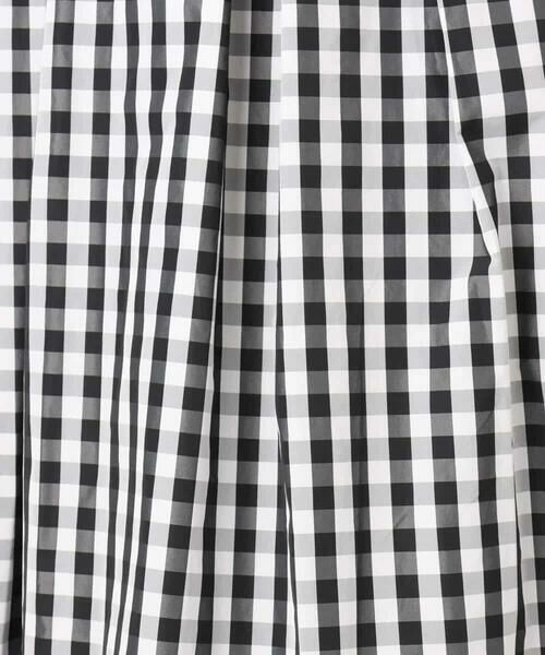 MK MICHEL KLEIN / エムケーミッシェルクラン ロング・マキシ丈スカート | タックフレアスカート（ギンガムチェック）/洗える | 詳細16