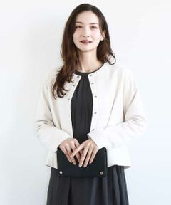 MK MICHEL KLEIN / エムケーミッシェルクラン その他アウター | フェイクスウェード ドット釦ジャケット/洗える