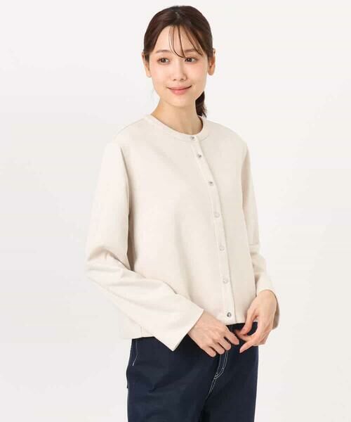 MK MICHEL KLEIN / エムケーミッシェルクラン その他アウター | フェイクスウェード ドット釦ジャケット/洗える | 詳細13