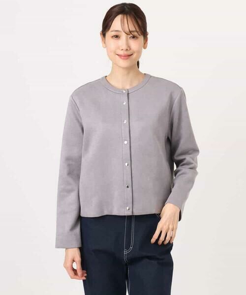 MK MICHEL KLEIN / エムケーミッシェルクラン その他アウター | フェイクスウェード ドット釦ジャケット/洗える | 詳細22