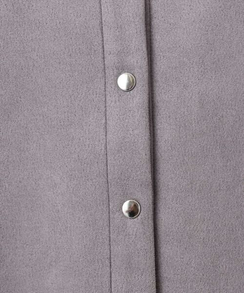 MK MICHEL KLEIN / エムケーミッシェルクラン その他アウター | フェイクスウェード ドット釦ジャケット/洗える | 詳細23