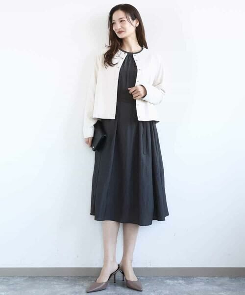 MK MICHEL KLEIN / エムケーミッシェルクラン その他アウター | フェイクスウェード ドット釦ジャケット/洗える | 詳細7