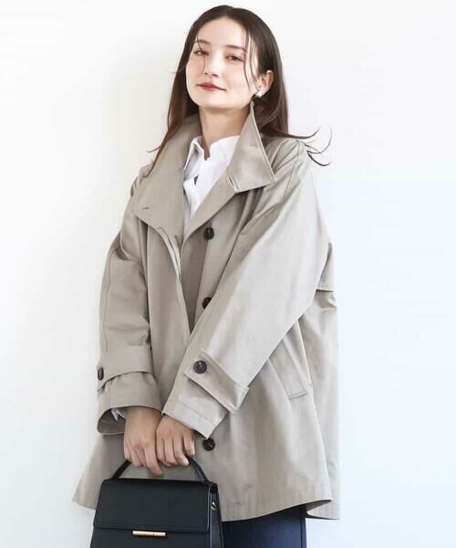 MK MICHEL KLEIN / エムケーミッシェルクラン その他アウター | テントライン ツイルコート/洗える | 詳細1