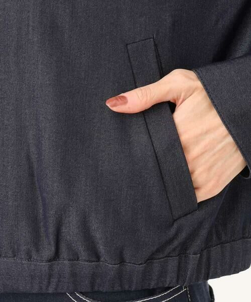 MK MICHEL KLEIN / エムケーミッシェルクラン その他アウター | [SANAGARAシリーズ]デニムライク 衿付きジップアップブルゾン/接触冷感/UVカット/洗える | 詳細24