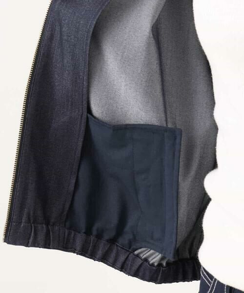 MK MICHEL KLEIN / エムケーミッシェルクラン その他アウター | [SANAGARAシリーズ]デニムライク 衿付きジップアップブルゾン/接触冷感/UVカット/洗える | 詳細27