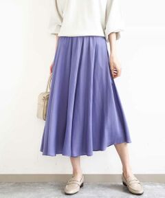 MK MICHEL KLEIN / エムケーミッシェルクラン その他パンツ | サテンガウチョパンツ/接触冷感/UVカット/洗える