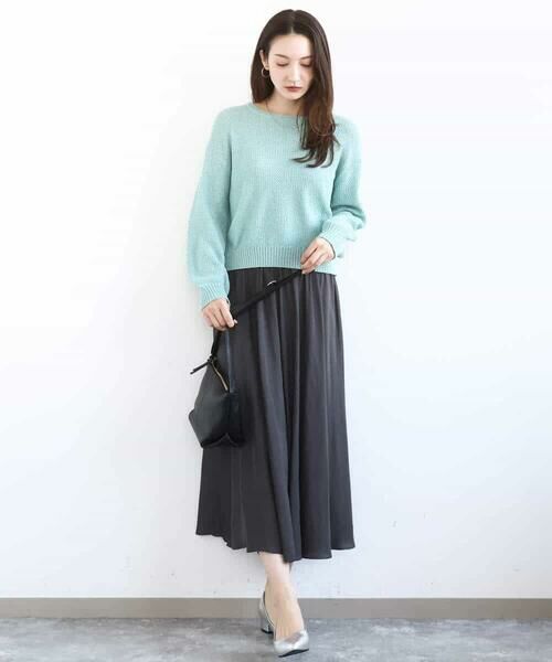 MK MICHEL KLEIN / エムケーミッシェルクラン その他パンツ | サテンガウチョパンツ/接触冷感/UVカット/洗える | 詳細15