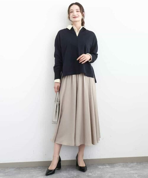 MK MICHEL KLEIN / エムケーミッシェルクラン その他パンツ | サテンガウチョパンツ/接触冷感/UVカット/洗える | 詳細2