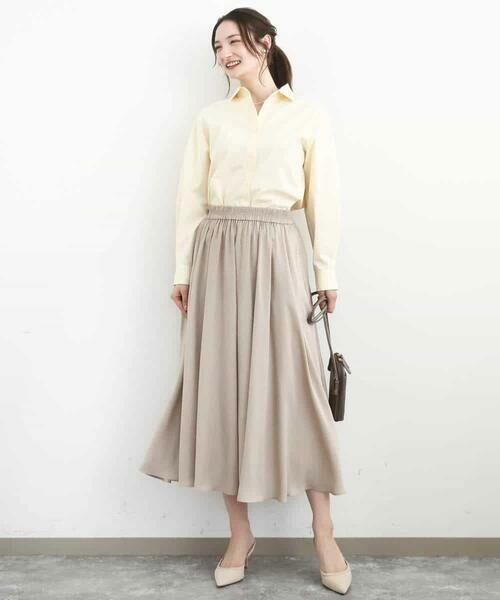 MK MICHEL KLEIN / エムケーミッシェルクラン その他パンツ | サテンガウチョパンツ/接触冷感/UVカット/洗える | 詳細5