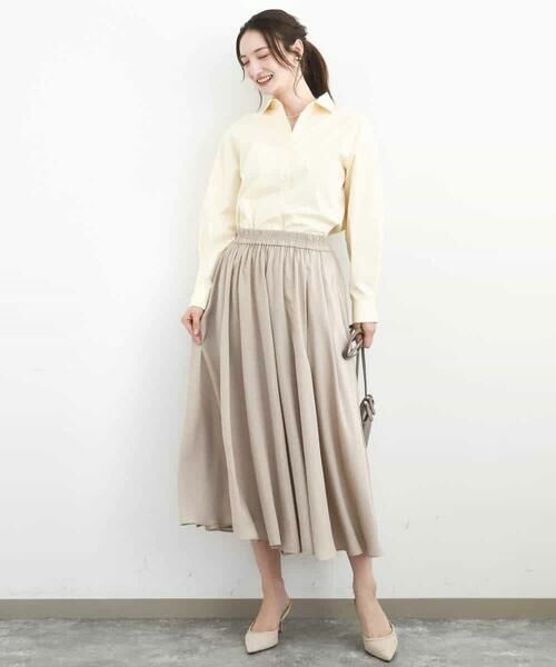 MK MICHEL KLEIN / エムケーミッシェルクラン その他パンツ | サテンガウチョパンツ/接触冷感/UVカット/洗える | 詳細6