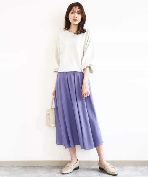 MK MICHEL KLEIN / エムケーミッシェルクラン その他パンツ | サテンガウチョパンツ/接触冷感/UVカット/洗える | 詳細8